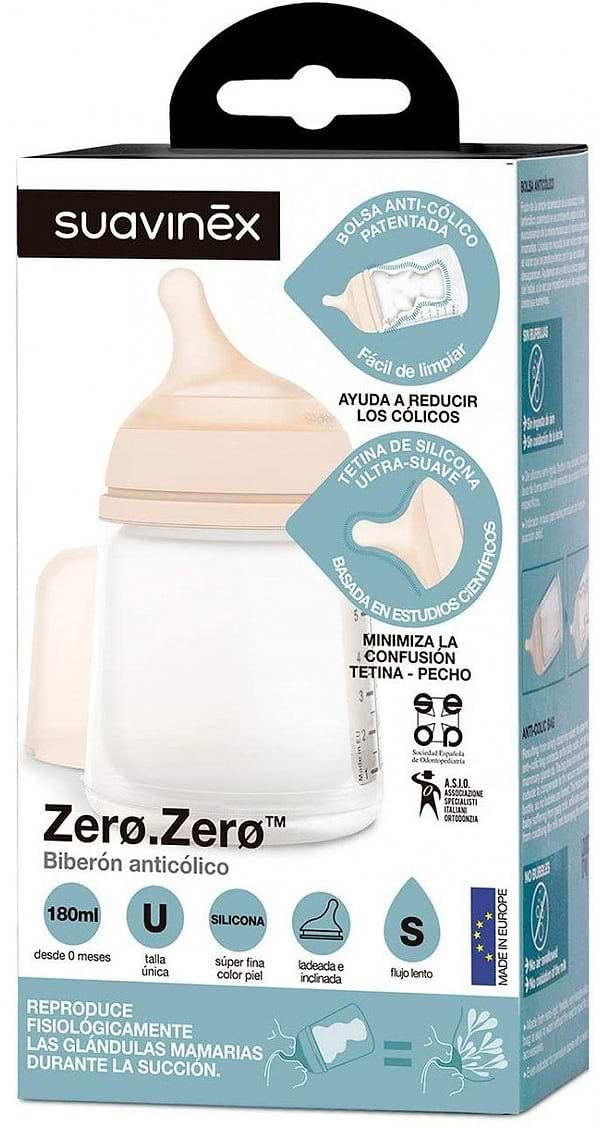 Фото - Бутылочка для кормления Suavinex ZERO.ZERO, 180 мл,  (304755)