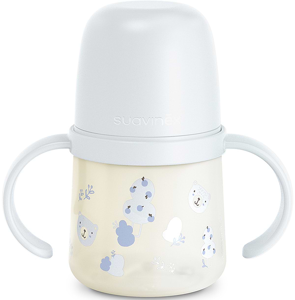 Фото - Поїльник-непроливайка дитячий Suavinex 150 мл +6 міс Wild & Free блакитна з малюнком (309543)