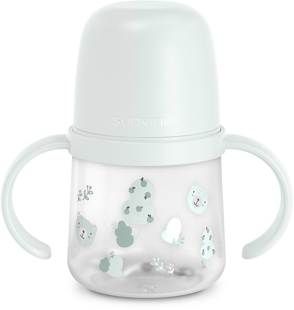 Фото - Поїльник-непроливайка дитячий Suavinex 150 мл +6 міс Wild & Free м'ятна з малюнком (309545)