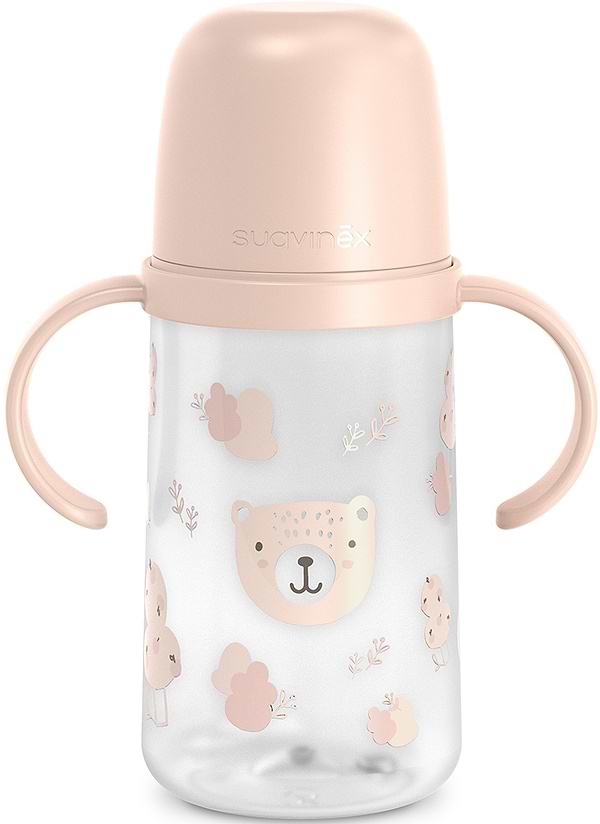 Фото - Поїльник-непроливайка дитячий Suavinex 270 мл +6 міс Wild & Free рожева з малюнком (309547)