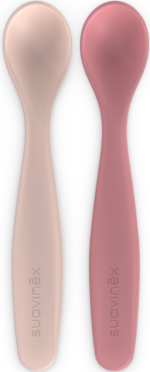 Набір столових приборів Suavinex рожевий 2 шт. (309488)