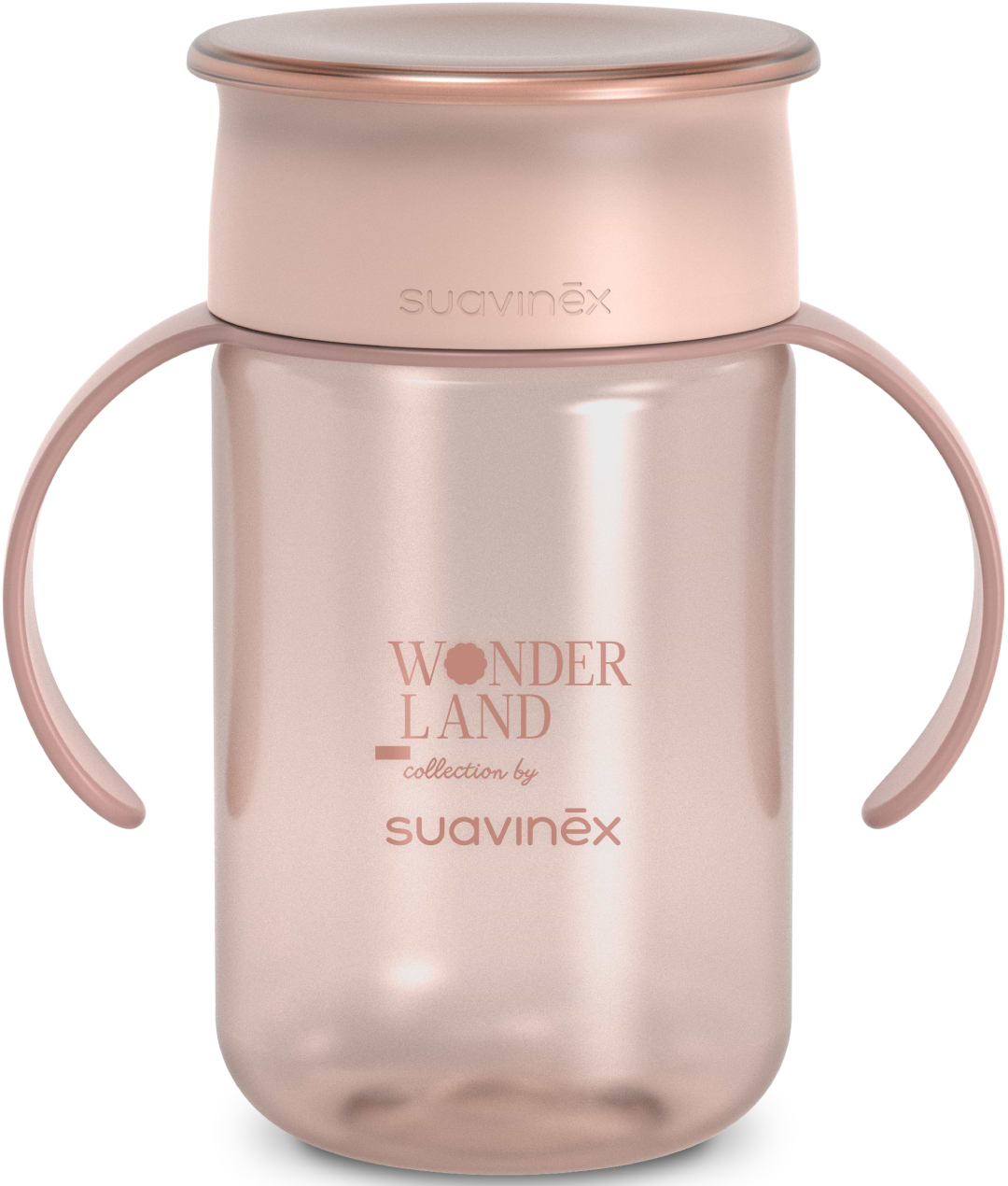 Поїльник-непроливайка дитячий Suavinex 340 мл +12 міс. Wonderland рожева (403223)