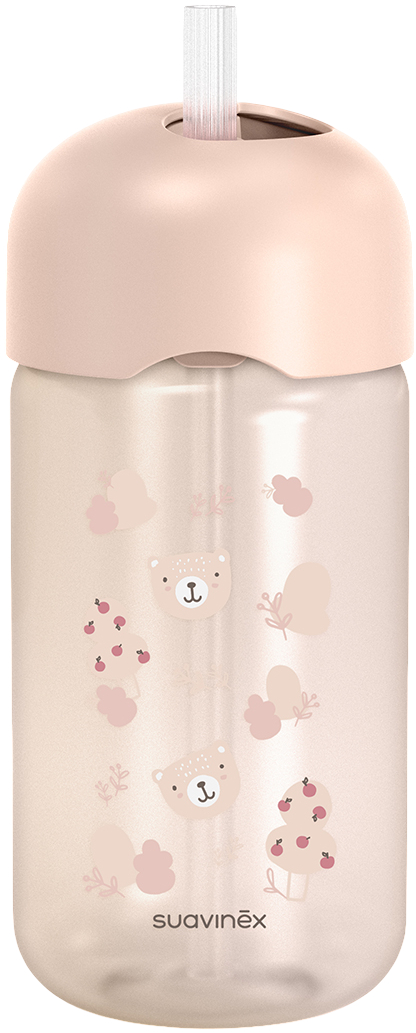 Поильник-непроливайка детский Suavinex 340 мл +18 мес. Wild&Free розовая (403379)