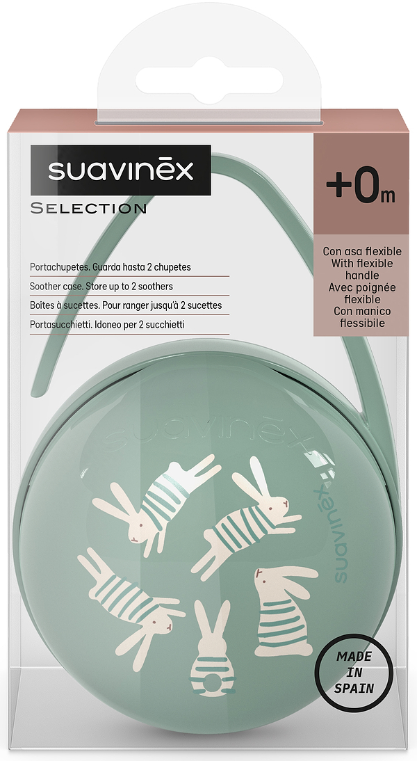 Фото - Контейнер для зберігання пустушок Suavinex Wonderland зелений (309480)