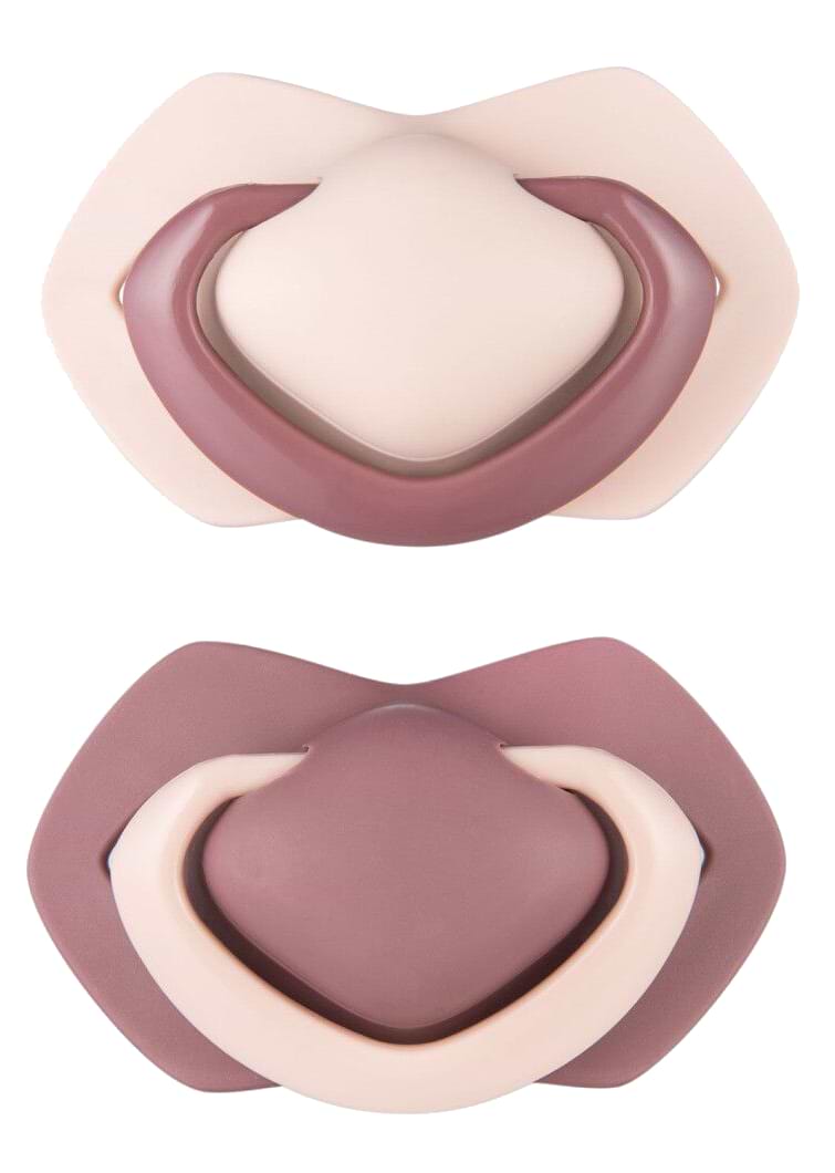 Симметричная пустышка Canpol babies Pure Color 18+ мес. 2 шт. розовая (22/646_pin)