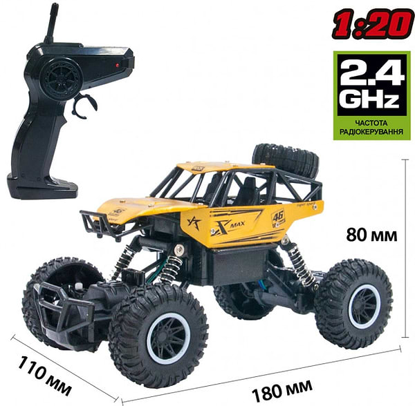 Фото - Радіокерована машинка Sulong Toys Off-Road Crawler – Rock Sport (золотой, аккум. 3,6V, метал. корпус) (SL-110AG)