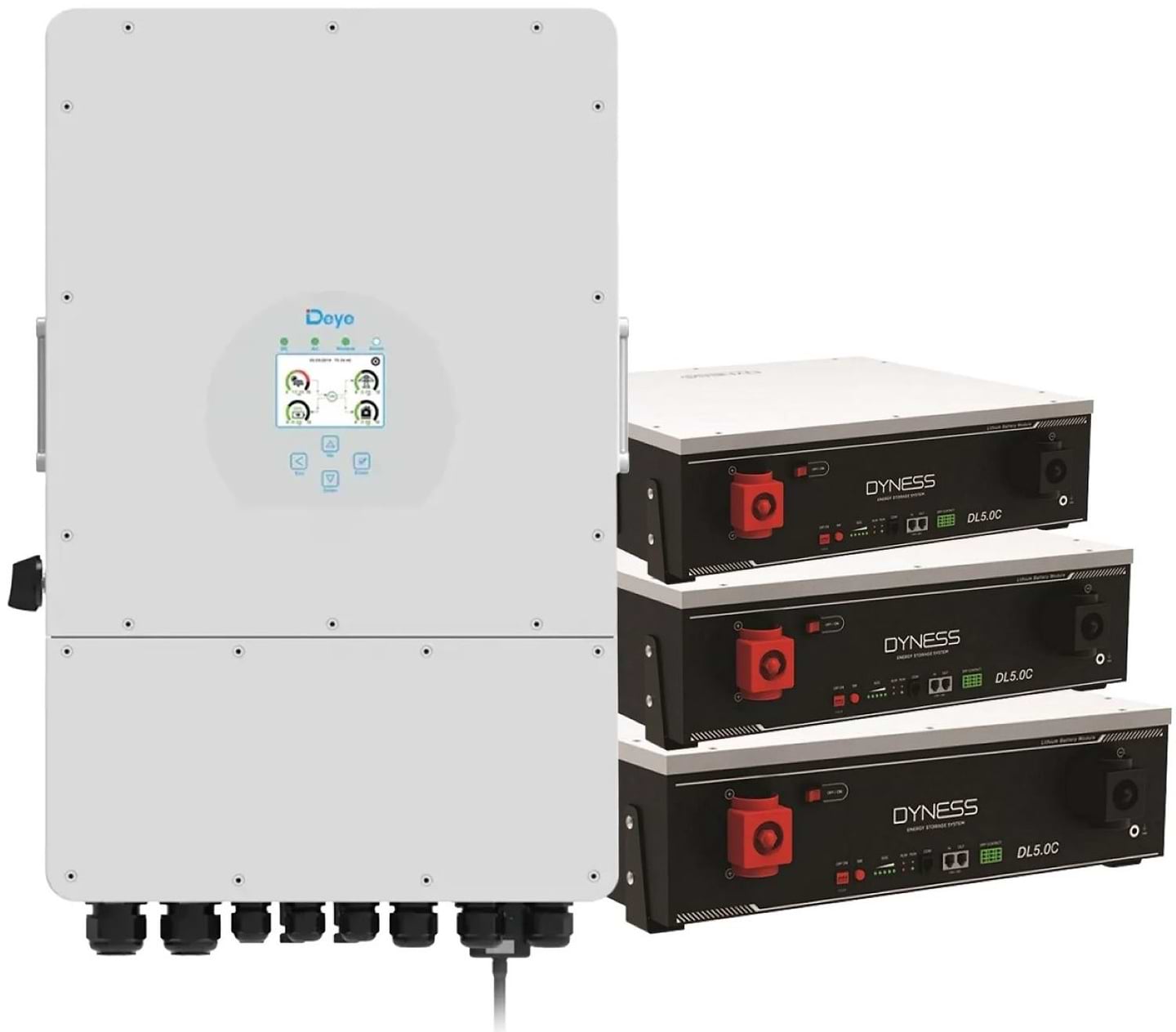 Система хранения энергии Deye SUN-10K-SG02LP1-EU-AM3-3DY15.36K-LFP-W