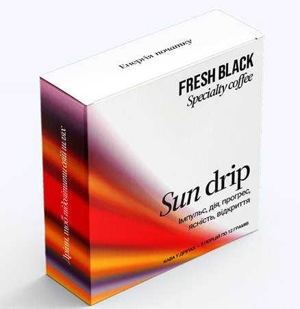 Дрип-кофе Fresh Black Sun drip set 5х12г - Фото 1