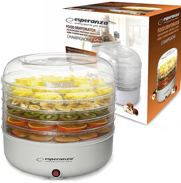 Фото - Сушарка для фруктів та овочів Esperanza Food Dehydrator EKD001