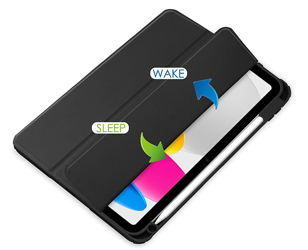 Фото - Чохол для планшета Becover Soft Edge с креплением Apple Pencil для Apple iPad 10.9" (2022/2024)/iPad (А16) 2025 11" Black (709184)