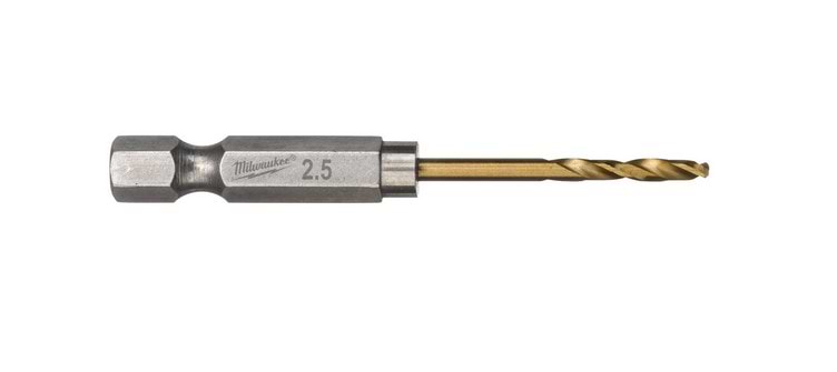 Свердло Milwaukee RedHEX HSS-G TiN 2,5 мм 10 шт. (4932478175)