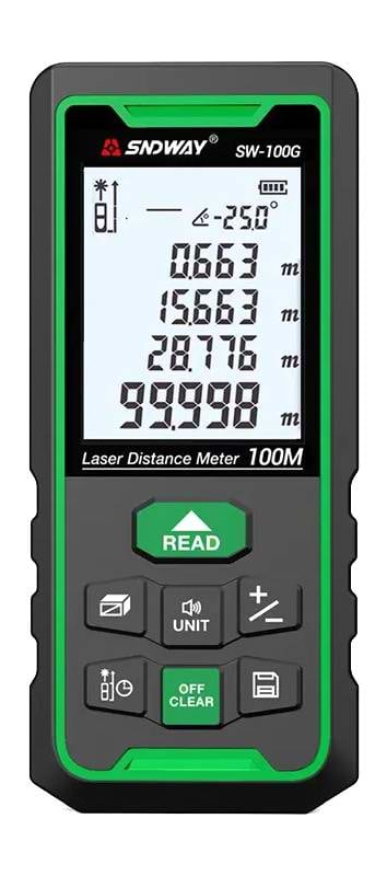 Вимірювач відстані лазерний Sndway SW-100G