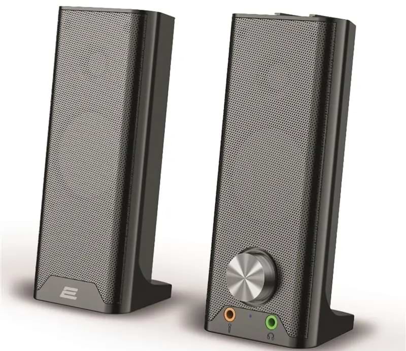 Компьютерная акустика компактная 2.0 2E PCS203 USB Metal Black (2E-PCS203BK)