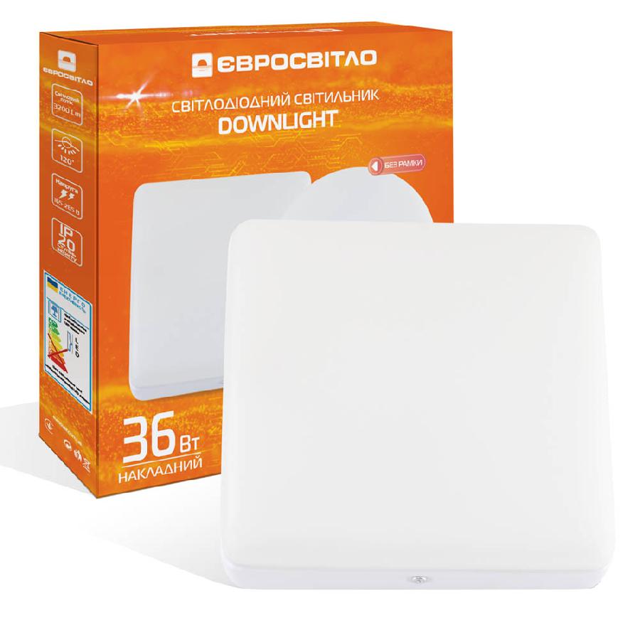 Світлодіодний світильник Євросвітло LED-SS-220-36 6400К без рамки (000058317)