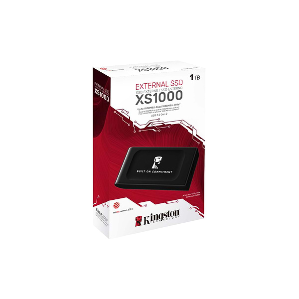 Фото - SSD-накопичувач зовнішній Kingston XS1000 BoC 1000GB USB 3.2 Gen 2 Black (SXS1000/1000GA)