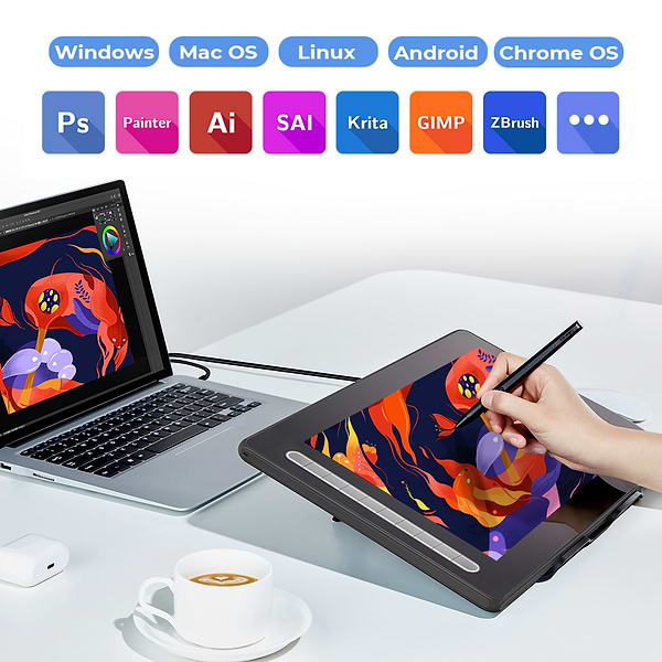 Фото - Графічний планшет XP-Pen Artist 16 Pen Display (2nd Gen) Black (JPCD160FH_BK)
