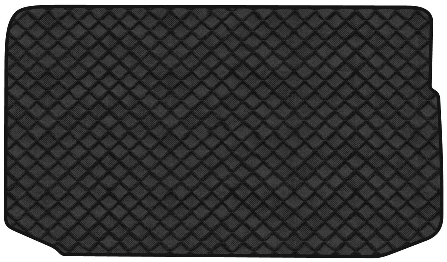 Килимок з екошкіри в багажник авто EVAtech для Jimny (JB74) (without rest pedal) Suzuki 2018 4 покоління SUV EU (SZ11768BD1BBB)