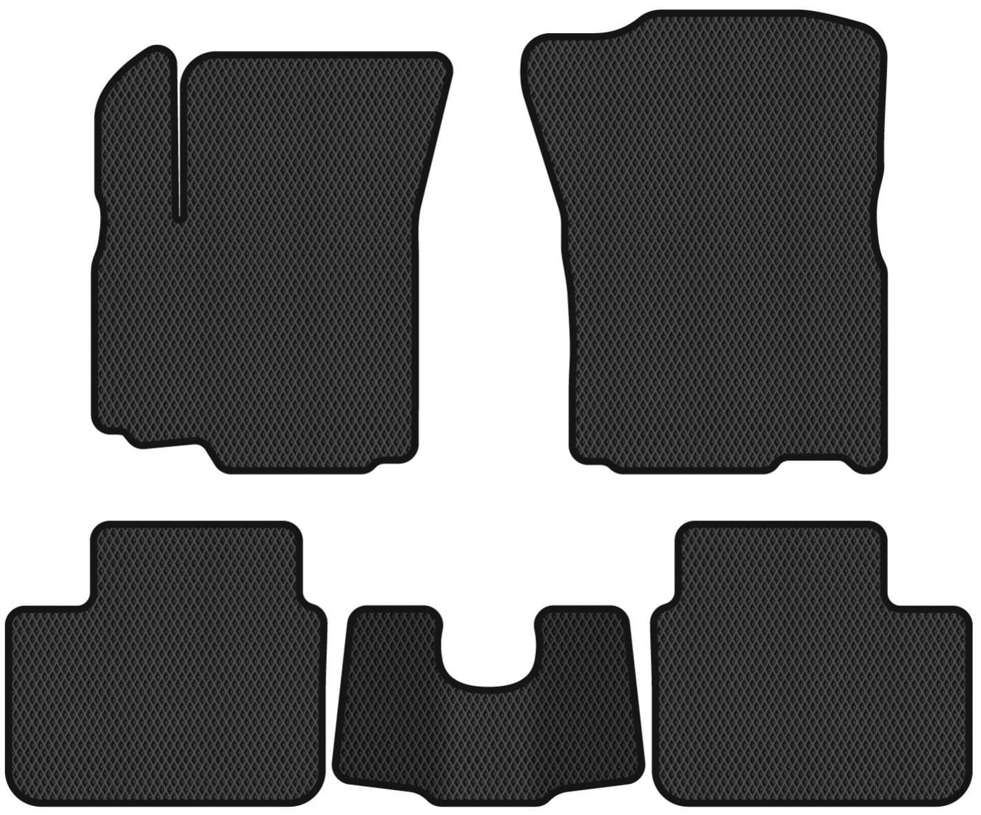 EVA коврики в салон авто EVAtech для SX4 Suzuki 2006-2014 1 поколение Sedan EU (SZ3225C5RBB)