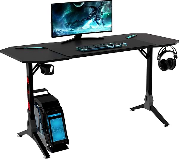 Фото - Стол компьютерный GT Racer T-1211 (120x60x73) Black