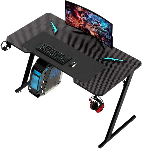 Стіл комп'ютерний GT Racer T-1213 (120x60x73) Black - Фото 1