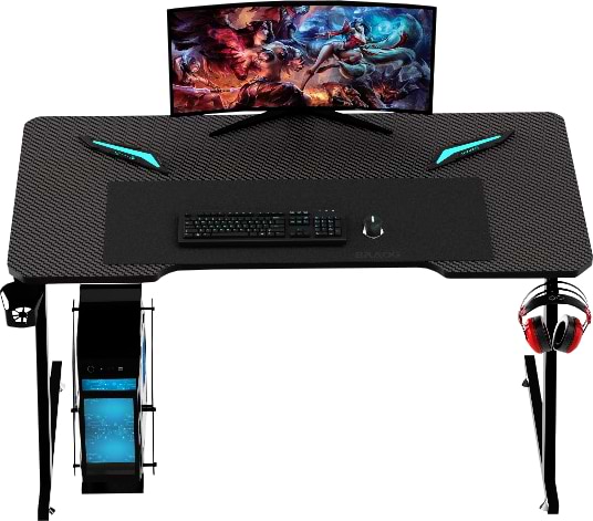 Фото - Стіл комп'ютерний GT Racer T-1213 (120x60x73) Black