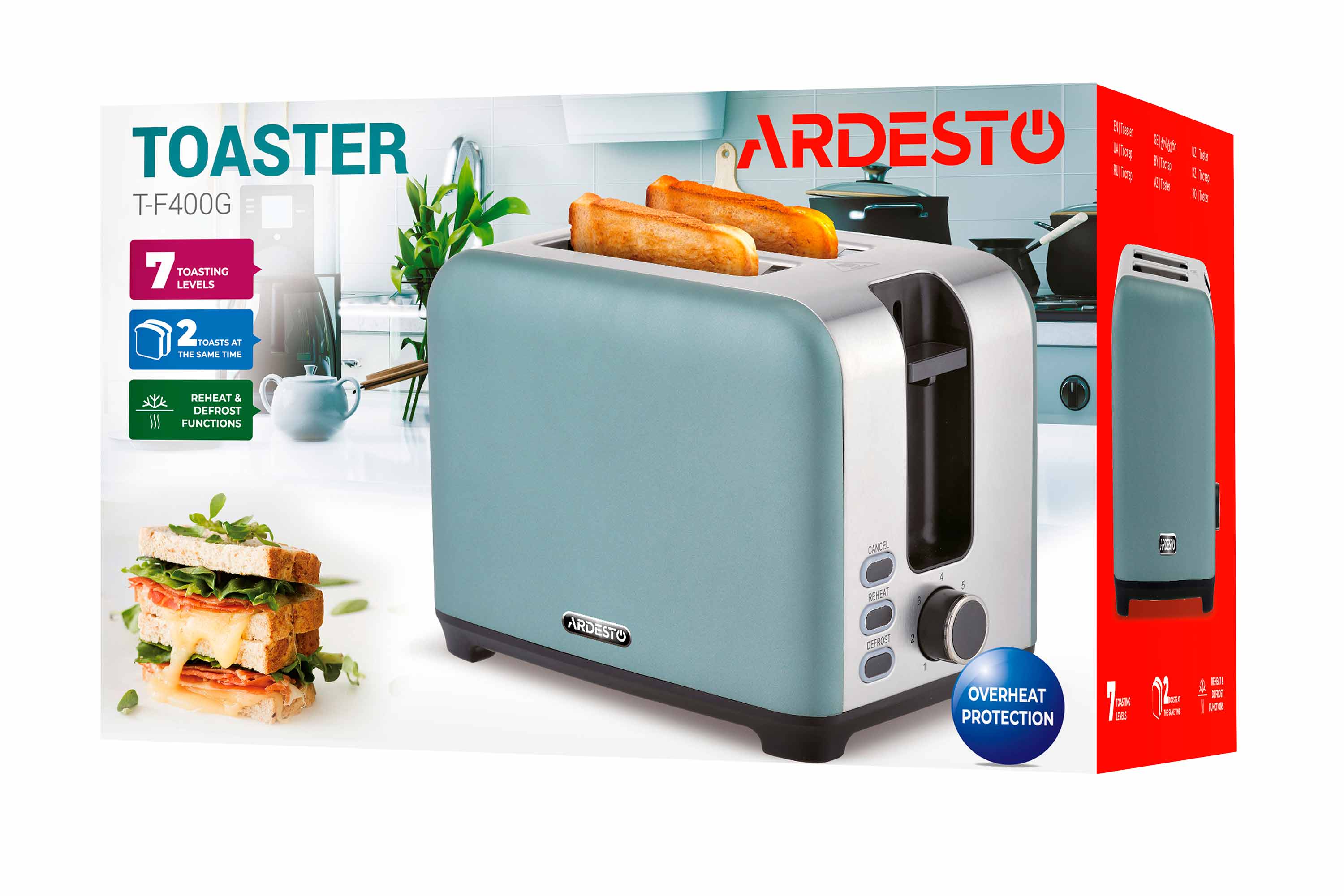 Фото - Тостер Ardesto T-F400G