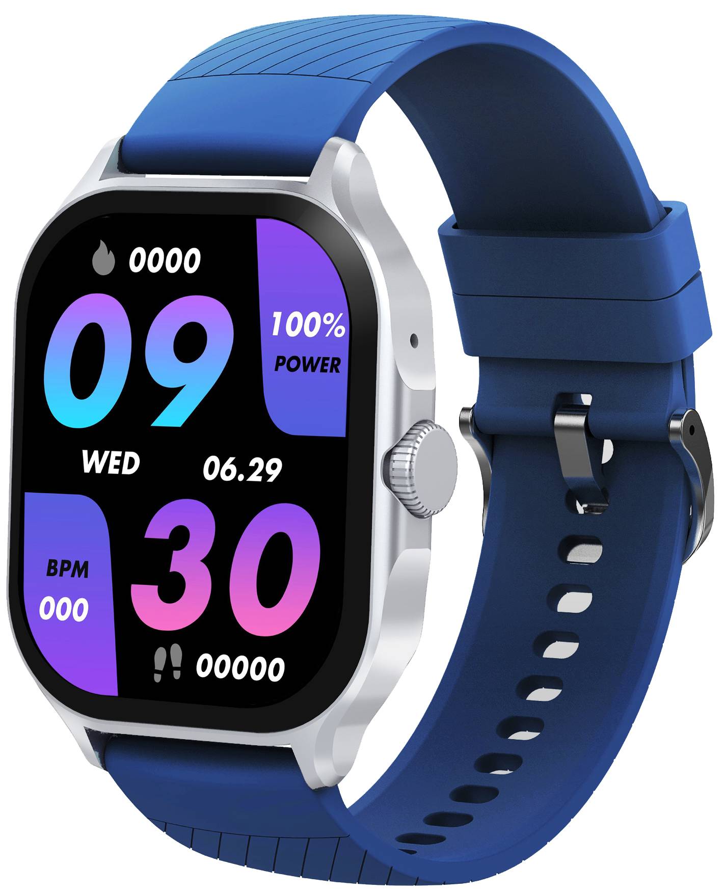 Смарт-часы Globex Smart Watch Urban Silver-Blue - Фото 1