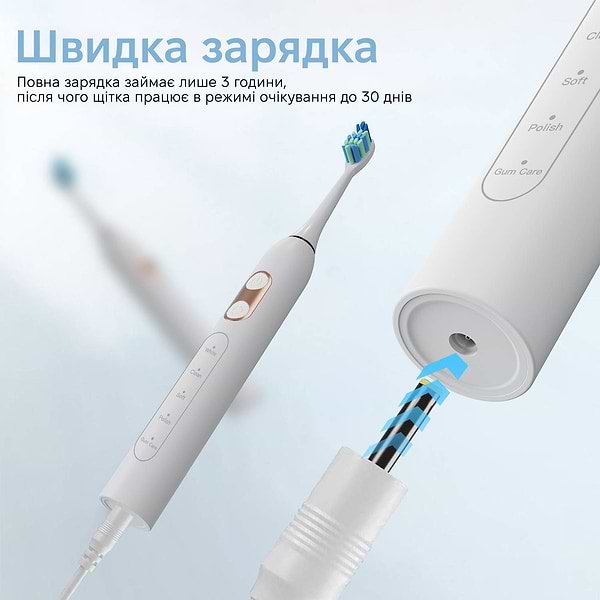 Фото - Зубная щетка электрическая INSPIRE T13 8 насадок + кейс White (ins-t13-8noz-case-white)