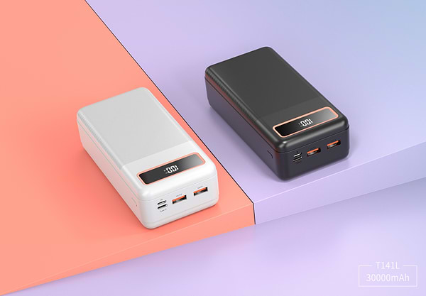 Фото - Батарея мобільна Xipin T141 PD20W 30000mAh Black (T141LF)