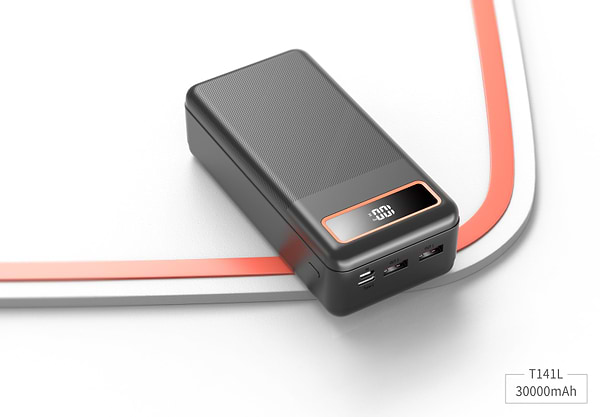 Фото - Батарея мобільна Xipin T141 PD20W 30000mAh Black (T141LF)