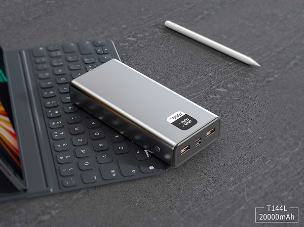 Фото - Батарея мобільна Xipin T144 PD20W 20000mAh Gray (T144LF)