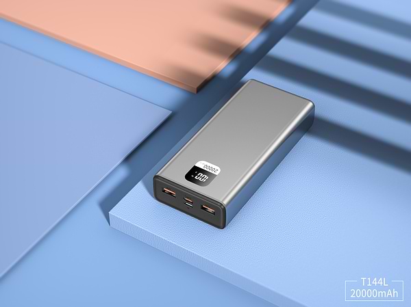 Фото - Батарея мобільна Xipin T144 PD20W 20000mAh Gray (T144LF)