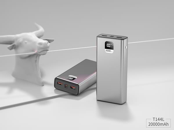 Фото - Батарея мобільна Xipin T144 PD20W 20000mAh Gray (T144LF)