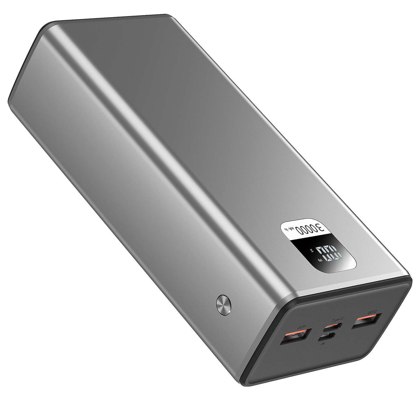 Батарея мобильная Xipin T145 PD20W 30000mAh Gray (T145LF)