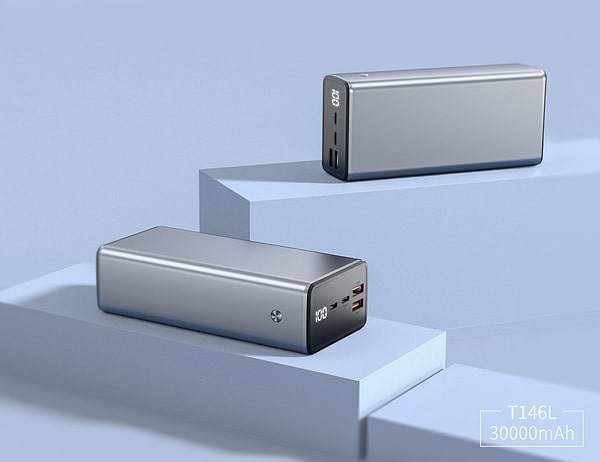 Фото - Батарея мобільна Xipin T146LP PD65W mental housing 30000mah Gray
