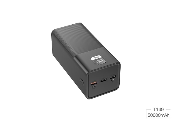 Фото - Батарея мобільна Xipin T149 PD20W+22.5 50000mah Black