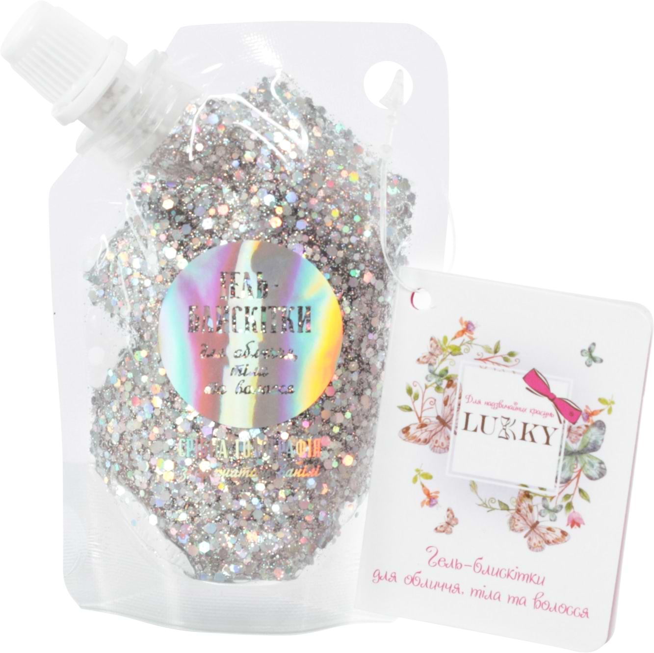 Набор для тела Lukky гель-блестки для тела, волос, лица (T18944)