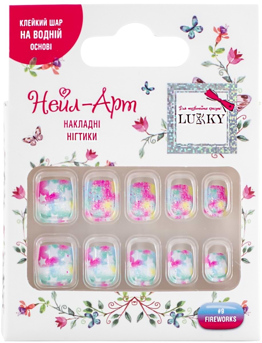 Набор для ногтей Lukky FIREWORK 10 шт. (T19430)