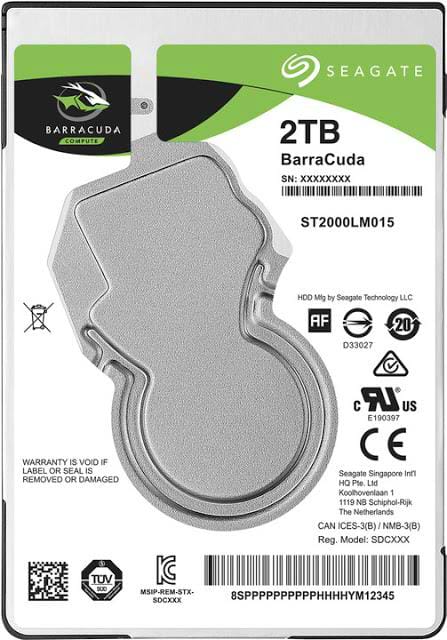 Уценка - Жесткий диск внутренний Seagate Barracuda 2TB 5400rpm 128MB 2.5" SATAIII (ST2000LM015)