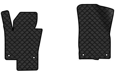 Килимки з екошкіри в салон авто передні EVAtech для Passat (B6) (with armrest) Volkswagen 2005-2010 6 покоління Sedan EU (VW31277AT2TL4BBB)