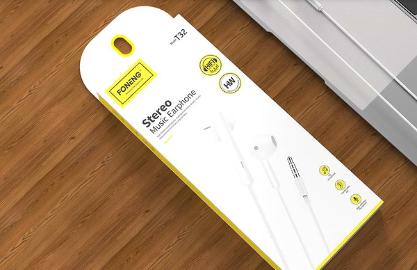Фото - Навушники вкладиші дротові Foneng T32 3D music earphone (T32-E-3DM)