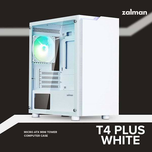 Фото - Корпус Zalman T4 Plus без БЖ White (T4PLUSWHITE)