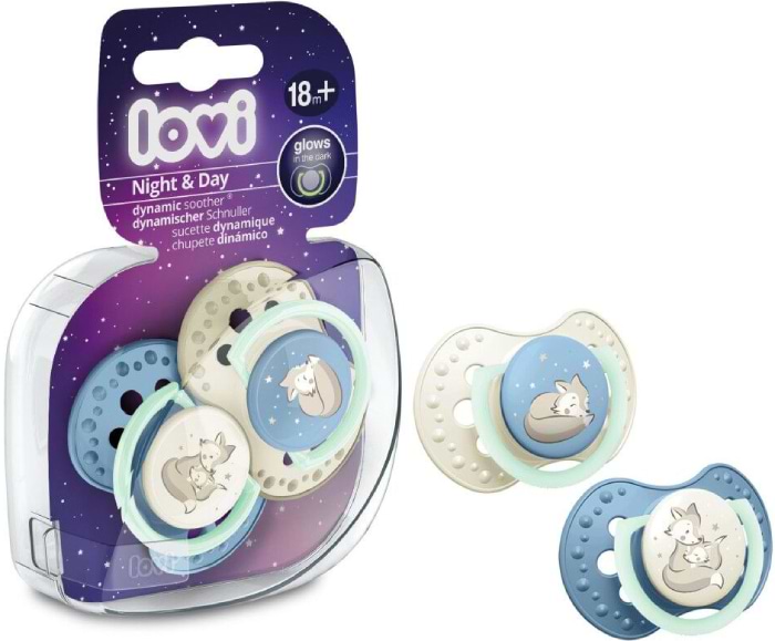 Симетрична пустушка Lovi 18+ м. 2 шт. Night&Day Boy (22/916boy) - Фото 1