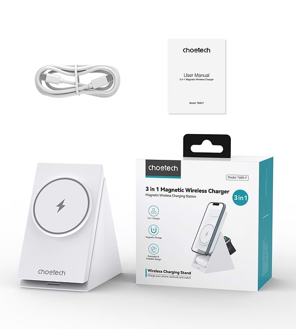 Фото - Беспроводное зарядное устройство Choetech 15W (T600-F)