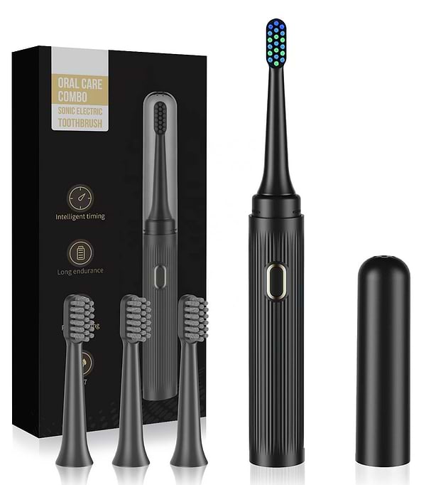 Фото - Зубная щетка электрическая INSPIRE T7 4 насадки Black (ins-t7-4noz-black)