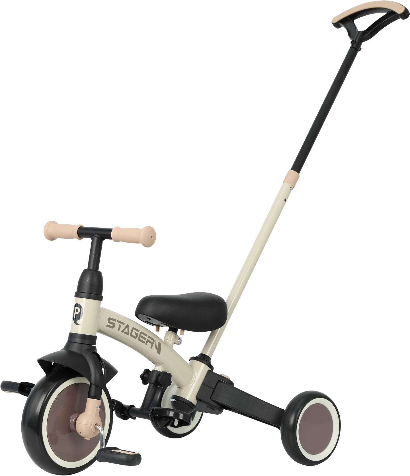 Двухколёсный велосипед Qplay Stager 3в1 Beige-Brown (T80STAGERBeigeBrown)