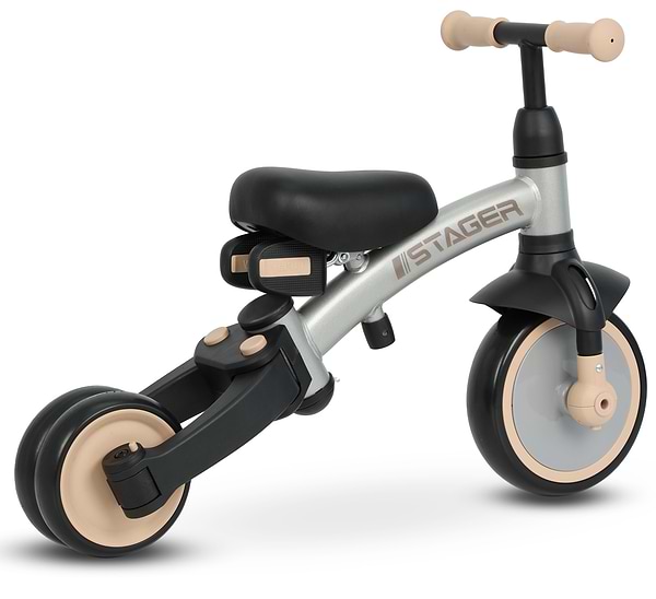 Фото - Триколісний велосипед Qplay Stager 3в1 Silver (T80STAGERSilver)