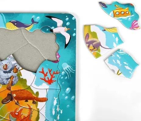 Фото - Пазли (5-7 років) Dodo з рамкою Австралія (R300179)