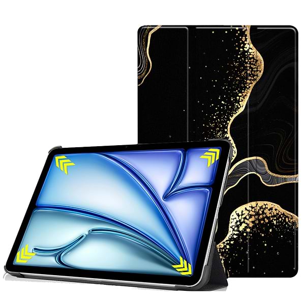 Фото - Чохол для планшету Becover Smart Case for Apple iPad Air 11" M2/M3 (2024/2025) Black Abstraction (711598)