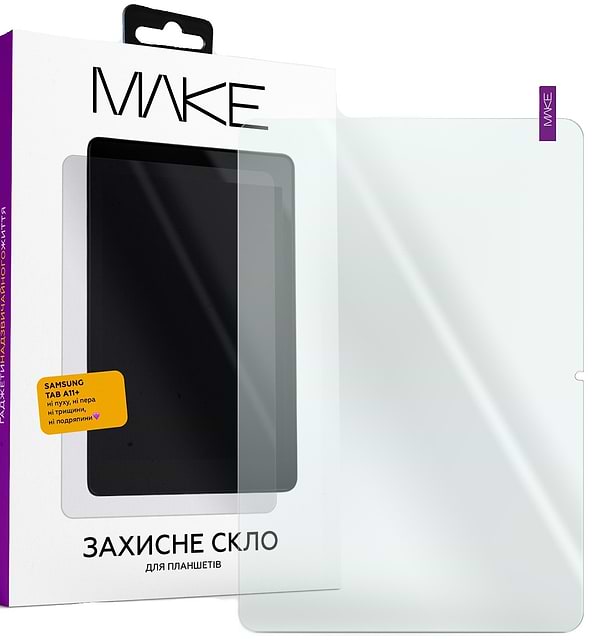 Фото - Захисне скло для планшета MAKE for Samsung Tab A11+/A9+ (MGT-STA11P)